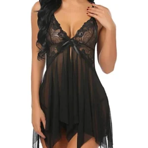 Ladies Black Short Net Lingerie